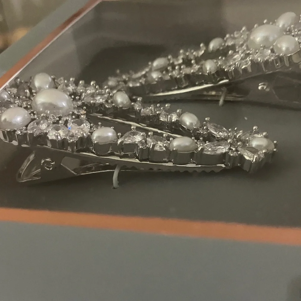 Believe by Brilliance Silver Hair Clips